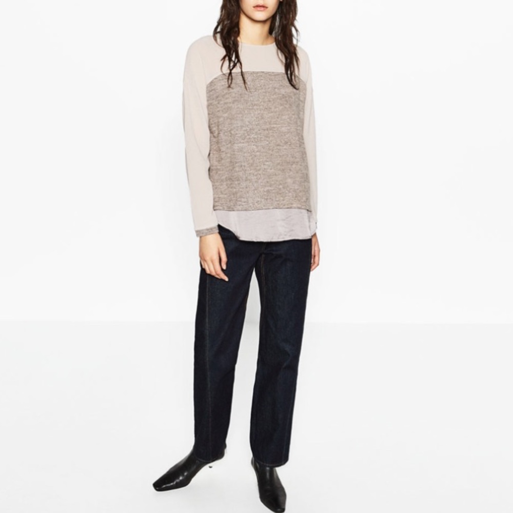 Zara Contrast Top